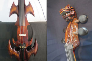 Exclusive design Crazy-1 art streamline carving dragon 4/4 electric cello #9734