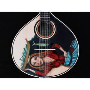 SPECIAL ART ON PORTUGUESE GUITAR FOR COLLECTORS - COIMBRA MODEL - VARINA