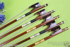5PCS Rare shell Frog Cello Bow Brazilwood Straight Balance Fine Pull New #1229