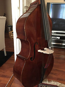 seltener 4/4 Kontrabass 5 Saiter handgefertigt double bass europäisch Vollmassiv