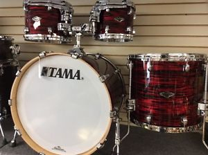 New Tama Starclassic Performer Red Oyster Bubinga / Birch 4-Piece Shell Kit
