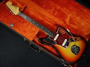 Fender USA 1965 Jaguar Brown w/hard case F/S Guiter Bass From JAPAN #X878