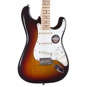 Fender American Standard Stratocaster Sunburst, Maple Fingerboard With Hard Case