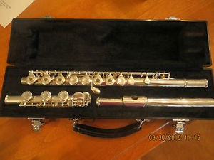 YAMAHA 381 OPEN-HOLE SILVER HEAD FLUTE ~ BEAUTIFUL CONDITION! LOOK!