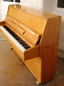 Beautiful Modern Upright Piano By Schaefer With Matching Duet Stool