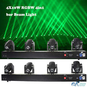 2 Units! Quad Beam 4X12W LED Moving Head Bar Stage Light DJ Disco Party American
