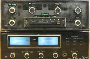 AMPLIFIER MC-2125 ET PRE-AMPLIFIER C29. MCINTOSH. ANNÉES 70/80.