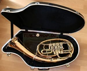 Bariton Cerveny Goldmessing lackiert neuwertig + Koffer Mundstück BARITONE