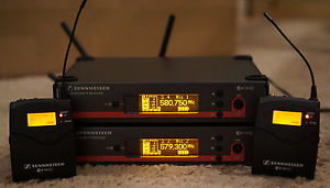 Pair of Sennheiser EW100 ENG G3 Camera Wireless Mic Kit - MINT w/ Road Case