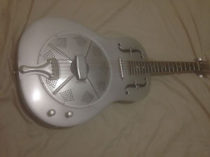 Gold Tone GRE Thinline Roundneck Metal Body Acoustic-Electric Resonator!