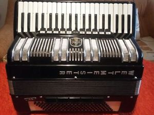 Accordion Weltmeister S4 120 Bass AKKORDEON Black Cassotto Fisarmonica