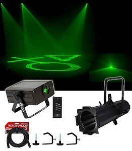 Chauvet DJ EVE E-100Z White Ellipsoidal LED DMX Gobo Projector Spot Light+Laser