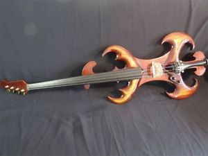 Brown color Song Maestro 4/4 Electric cello Crazy-4 good sound #11171