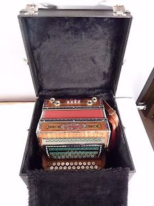 STEIRISCHE  HARMONIKA   HOHNER   Alpina  III /C 2    Club-Modell     C-F