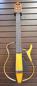 YAMAHA SLG130NW, EX Condition Silent Nylon/Gut Guitar Earnest Edition w/Gig Bag
