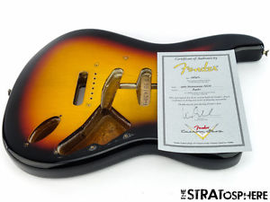 Vintage 60 NOS USA Fender Custom Shop Stratocaster BODY Nitro 3 Color Sunburst