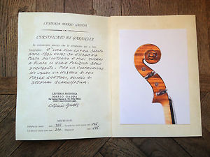 Violin MARIO GADDA, MANTOVA 1994 with CERTIFICATE italian old violino antico