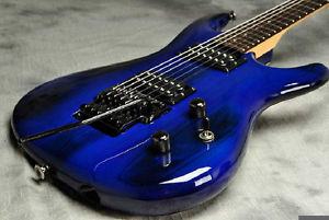 Ibanez JS1000 Burnt Transparent Blue Electric Guitar  Free Shipping