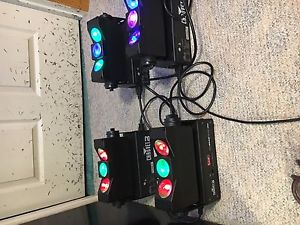 4 Chauvet DJ SLIMBEAM QUAD SLIM BEAM QUAD IRC LED RGBA UPLIGHT 4 PACKAGE + Extra