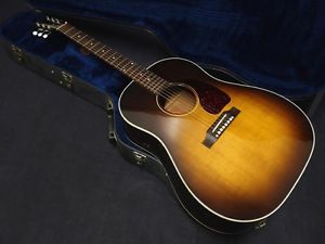 Gibson J-45 Brown w/hard case Free shipping Guiter Bass From JAPAN #X887