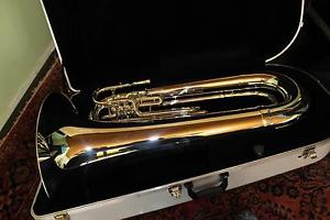 King Ultimate 1151SP 3 Valve BBb Marching Tuba MINT SILVER PLATE QuinnTheEskimo