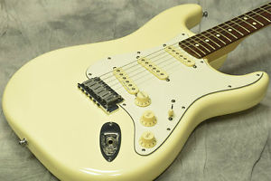 Fender USA Jeff Beck Stratocaster Update Olympic White  Electric Guitar