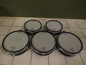 5 Roland pd-125 pd-105 4 PC V Drum Mesh Package BLACK