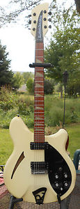 1991 Rickenbacker 360 Tuxedo Electric Guitar White w/ Black electric guitar