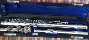 Flauto SANKYO SILVER SONIC PRIMA in argento, in do, C, fori aperti