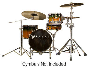 Sakae Pac-D 5 Piezas Kit De Batería completo con Hardware, Bosque De Transición