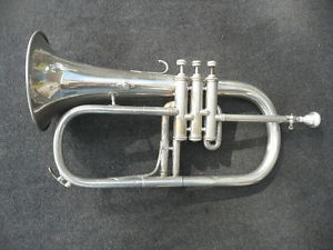 RARE BUGLE EN Sib BESSON vers 1950! TRES BON ETAT - MODELE EXCELLENCE