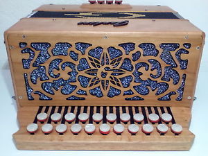 Accordéon diatonique Gankine, sol do, neuf, méthode cd offerte.