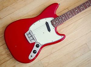1966 Fender Musicmaster II Vintage Guitar Dakota Red Short Scale, Duo Sonic