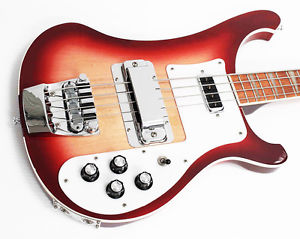 1998 Rickenbacker 4003 Fireglo Electric Bass Guitar 4003FG w/ Original Hard Case
