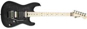 Charvel Pro Model San Dimas 1HH Floyd Quilt Maple Electric Guitar Black Burst