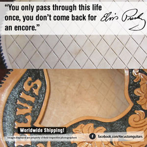 Elvis Presley Gibson SJ-200 Guitar Leather Cover 4ecustomguitars GRACELAND