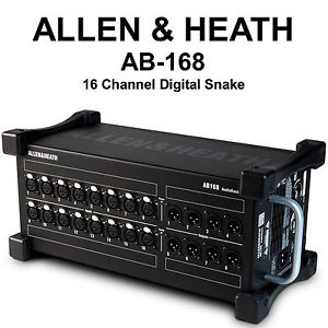 ALLEN & HEATH AB-168 16CH RACKMOUNT CAT5 ETHERNET DIGITAL SNAKE $50 INSTANT OFF