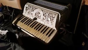 Vintage EXCELSIOR ACCORDION Mother of Pearl Celluloid ITALY US PATENTS