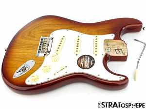 LOADED '16 Fender American Standard Strat BODY Stratocaster Fat 50s Siennaburst