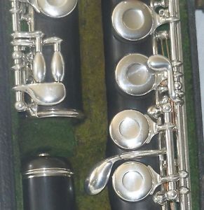 Antique Boehm Wood Flute by Harry Bettoney