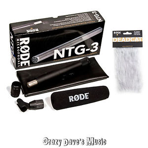 NEW! Rode NTG-3 Shotgun Microphone & FREE DeadCat Windshield! NTG3 Wind Muff Mic