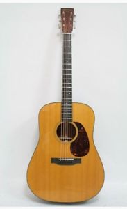 Martin D-18 Standard Natural w/hard case Free shipping Guiter From JAPAN #Q289