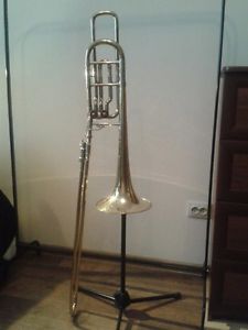 Bass trombone Bach 50 B20, 87 production year.NO LACQUER