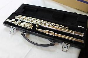 Yamaha YFL-361H Intermediate Flute Silver Head Offset G B Foot MINT! QuinnTheEsk