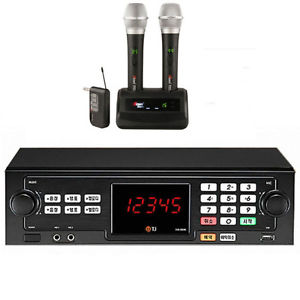 New TJ Taijin Media TKR-355HK Home Korea Karaoke 64MB Sound Bank +2 Wireless MIC