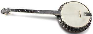 1930 Vegaphone Plectrum Banjo with resonator and hardshell case