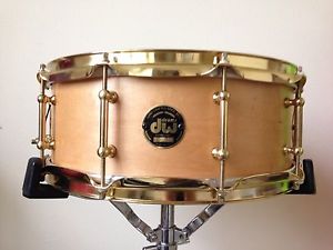 DW Craviotto Birdseye Maple 1997 5.5x14 Exotic Solid Shell Brass Tube Lugs!!!