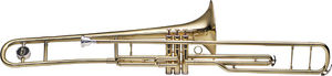 B Trombone de valve, 3 Perinet Vanne, en Étui