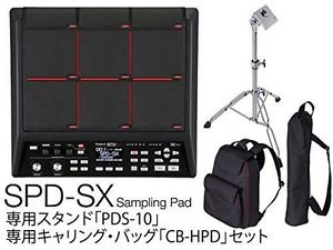 Roland SPD-SX Sampling Percussion Pad for Sound Music W/Stand & Carry Bag Japan