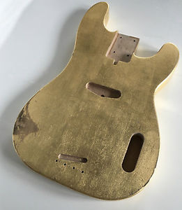 Fender Precision Bass 51 Custom Shop Body GOLD leaf, basso guitar vintage Basso
